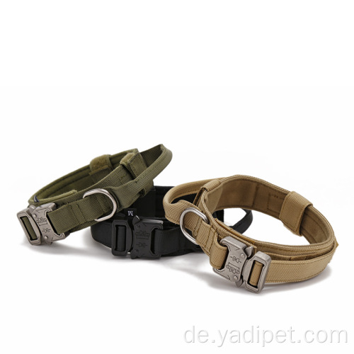 Hundehalsband Military Nylon Heavy Duty Metallschnalle